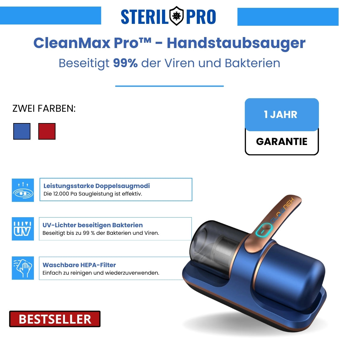 CleanMax Pro™ - Handstaubsauger