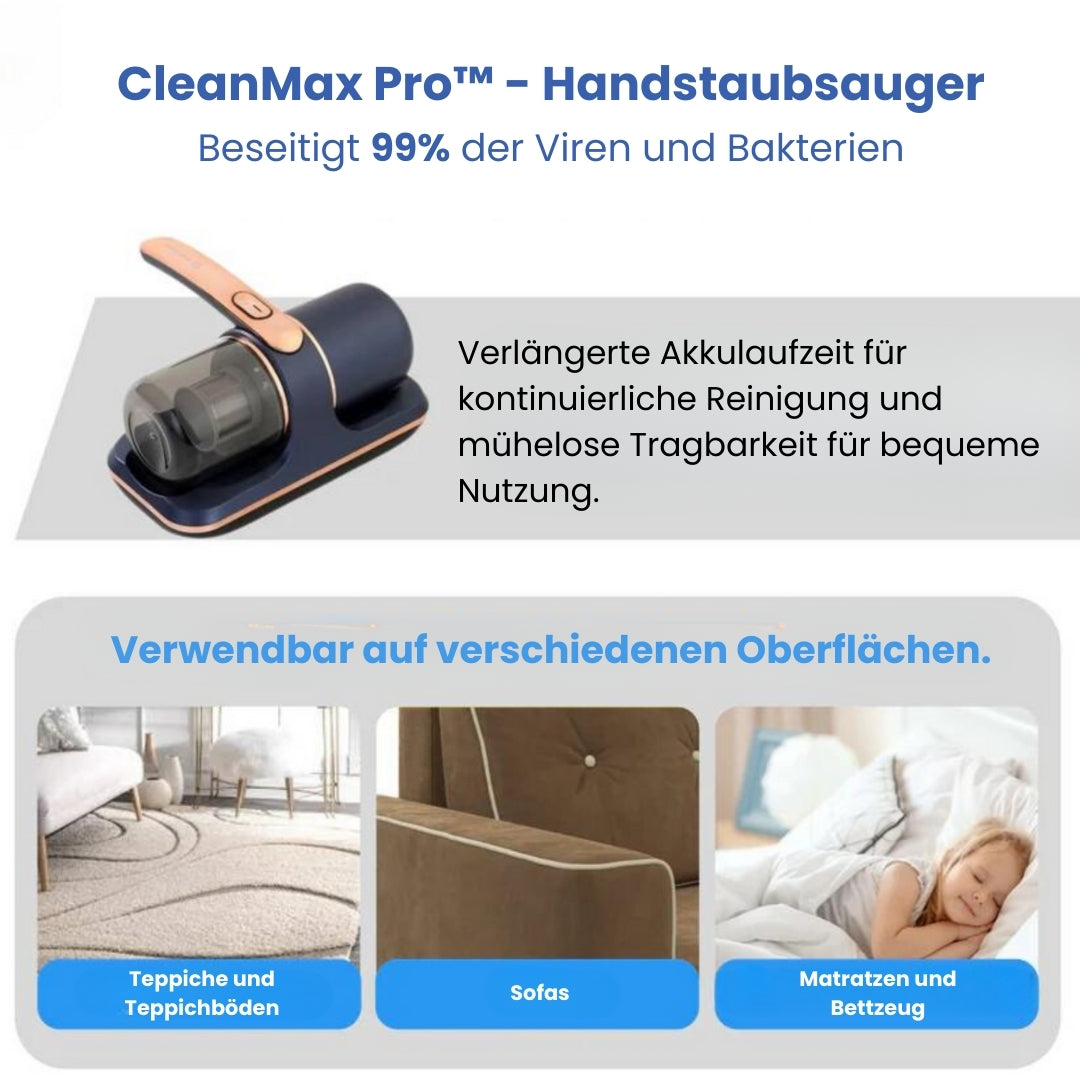 CleanMax Pro™ - Handstaubsauger